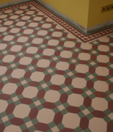 Victorian floor tiling by Harrogate tiler PRD Ceramics